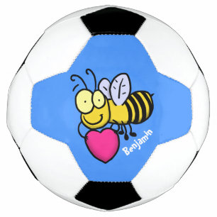 Ballon De Foot Mignonne illustration de dessin animé d'abeille dr