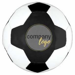 BALLON DE FOOT MINIMAL BUSINESS LOGO COMPANY MARQUE NOIRE