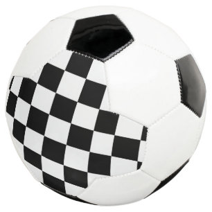 Ballon De Foot Minimaliste Rétro à Carreaux – Streetwear Monochro