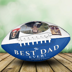 Ballon De Foot Modern Best Papa Père 3 Photo Collage Football