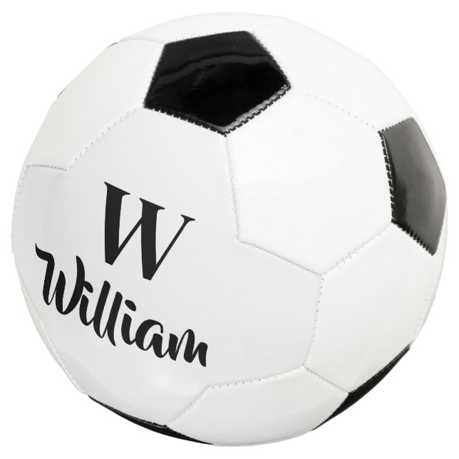 Ballon De Foot Monogram Custom Name Classic Sports  (3/4)