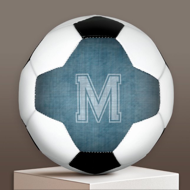 Ballon De Foot Monogramme avec Grungy Chalkboard Arrière - plan b (Custom Soccer Ball)