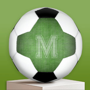 Ballon De Foot Monogramme avec Grungy Chalkboard Arrière - plan v
