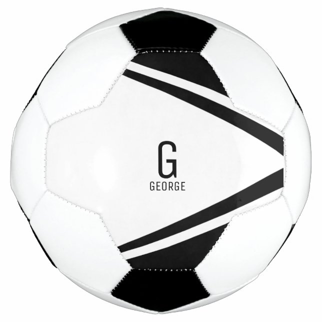 Ballon De Foot Monogramme balle de soccer personnalisée (Devant)