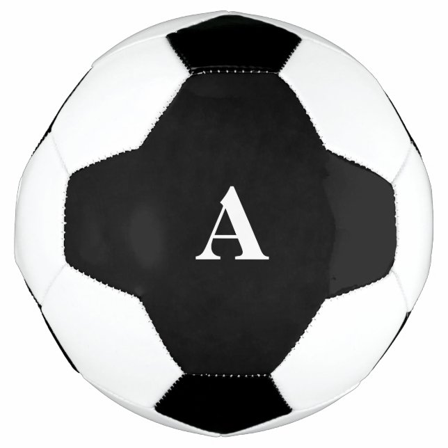 Ballon De Foot Monogramme Initiales Nom personnalisé Pla cadeau n (Devant)