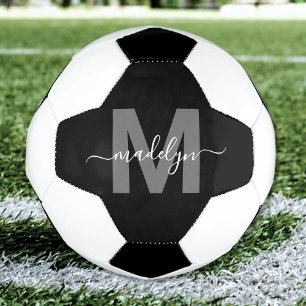 Ballon De Foot Monogramme noir blanc