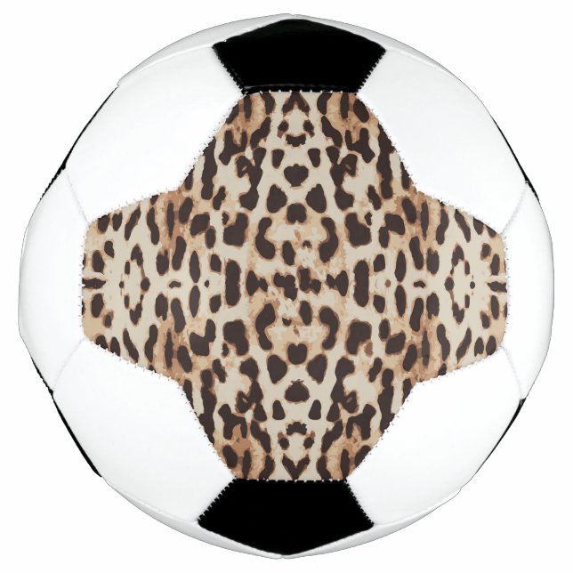 Ballon De Foot motif animal Empreinte de léopard (Devant)