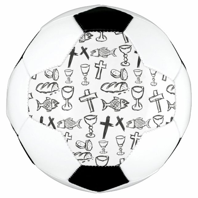 Ballon De Foot Motif chrétien (Devant)
