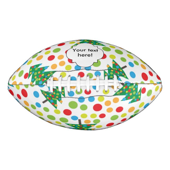 Ballon De Foot Motif d'arbres de Noël (Devant)