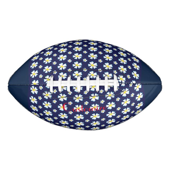 Ballon De Foot Motif de fleurs blanches Thunder_Cove (Devant)