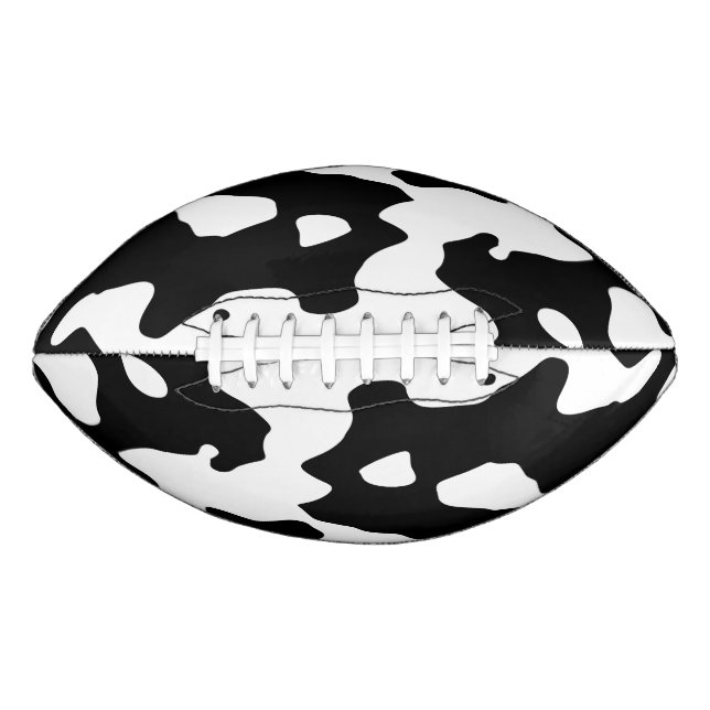 Ballon De Foot Motif de vache noir et blanc (Devant)