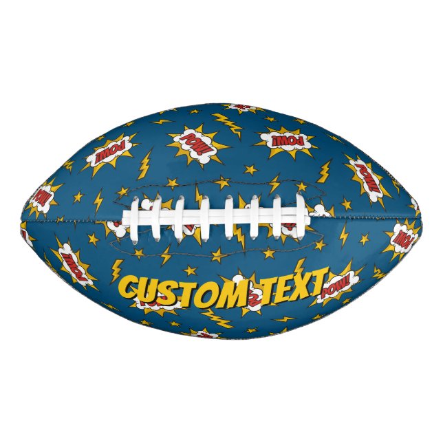 Ballon De Foot Motif d'effet sonore de bande dessinée (Devant)
