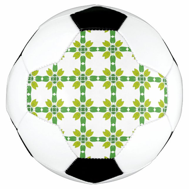 Ballon De Foot Motif Feuille, Motif De Feuilles, Feuilles Verts (Devant)