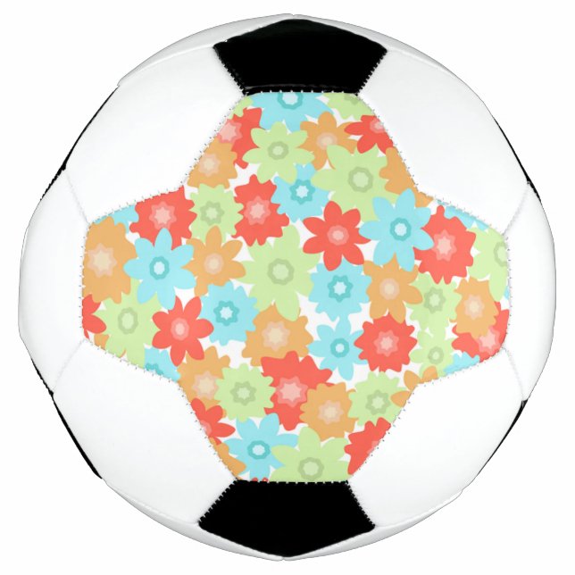 Ballon De Foot Motif FLEURS (Devant)