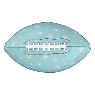 Ballon De Foot Motif Flocon de Neige Cyan pour les Fêtes