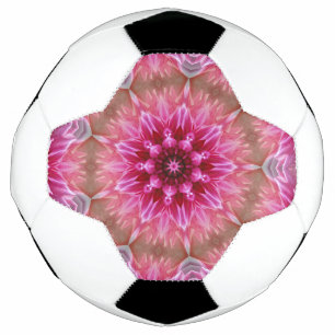 Ballon De Foot Motif géométrique à fleurs rose Mandala-67545