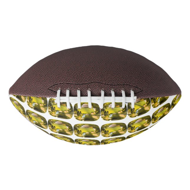 Ballon De Foot Motif jaune Abstrait (Devant)