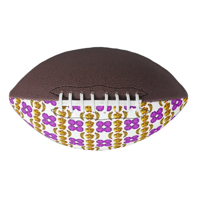 Ballon De Foot Motif jaune pourpre (Devant)