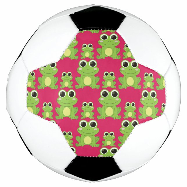 Ballon De Foot Motif mignon de grenouilles (Devant)