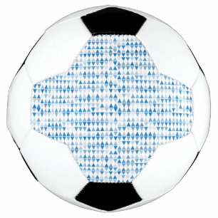 Ballon De Foot Motif triangle bleu