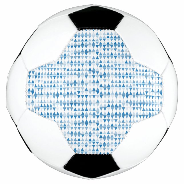 Ballon De Foot Motif triangle bleu (Devant)