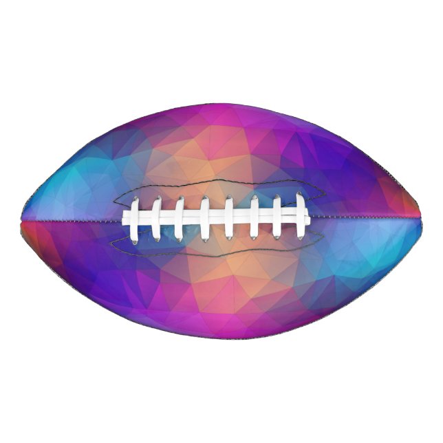 BALLON DE FOOT MOTIF TRIANGLE RAINBOW (Devant)