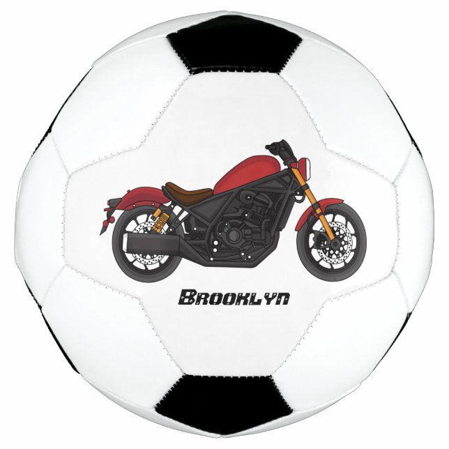 Ballon De Foot moto de style croiseur cool (Devant)