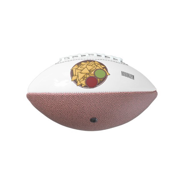 Ballon De Foot Nachos cartoon illustration  (Tourné à 270°)