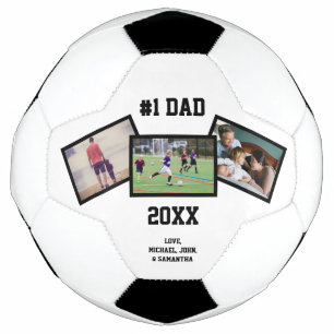Ballon De Foot Noir Blanc #1 Papa 3 Fête des pères photo