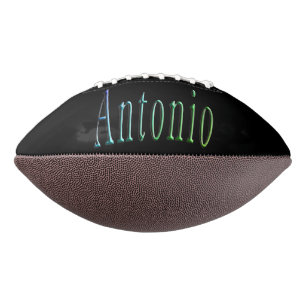 Ballon De Foot Nom Antonio coloré, Football