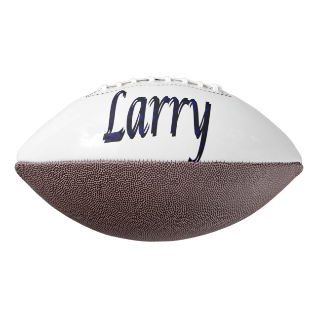 Ballon De Foot Nom de Larry bleu, Football (Tourné à 270°)
