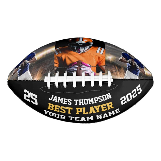 Ballon De Foot Nom de l'équipe photo personnalisée (Devant)