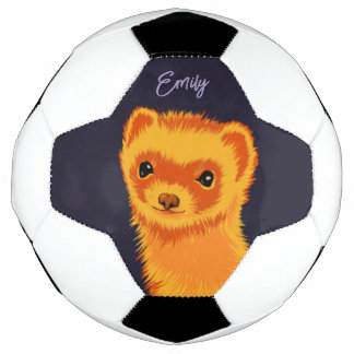 Ballon De Foot Nom de mère du furet d'art Cute