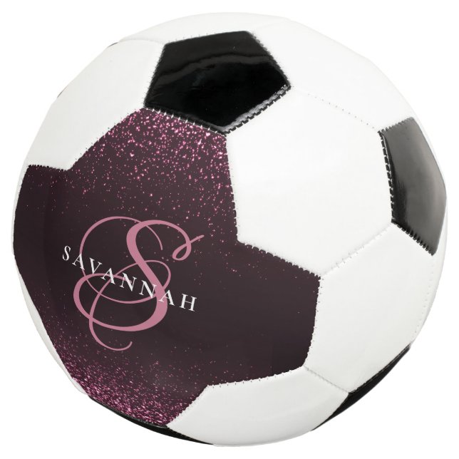 Ballon De Foot Nom de monogramme personnalisé Cool Parties scinti (3/4)