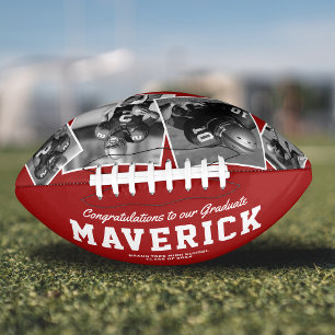 Ballon De Foot Nom Diplôme Cadeau 4 Photo Rouge