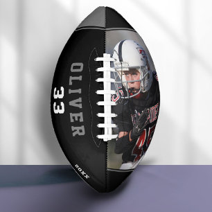 Ballon De Foot Nom du joueur noir et gris Photo