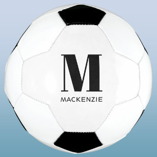 Ballon De Foot Nom initial monogrammé personnalisé