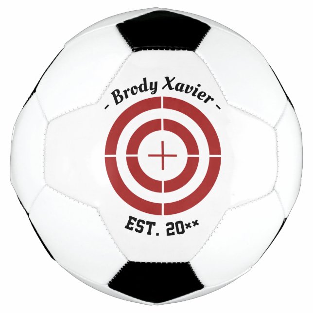 Ballon De Foot Nom personnalisable Target Practice Soccerball (Devant)