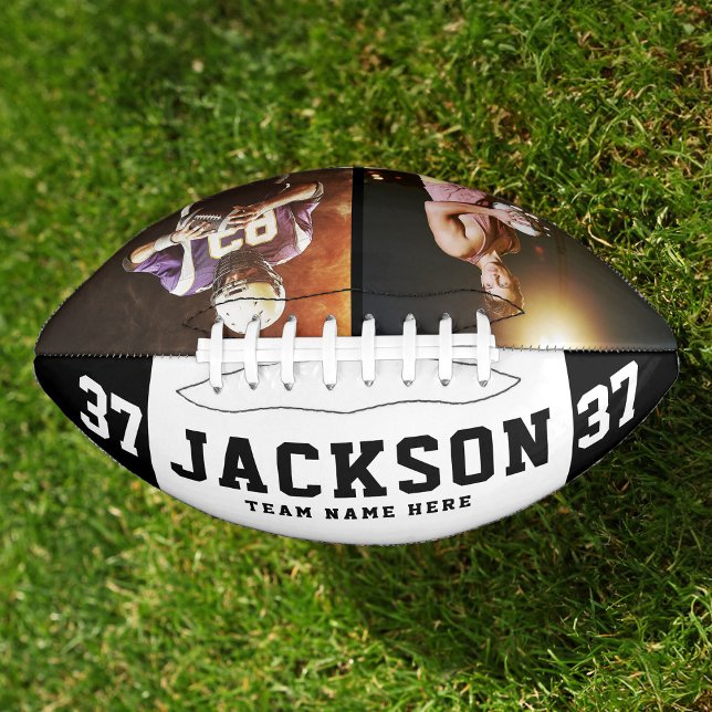 Ballon De Foot Nom personnalisé Cool 2 Photo Football Numéro d'éq (Créateur téléchargé)