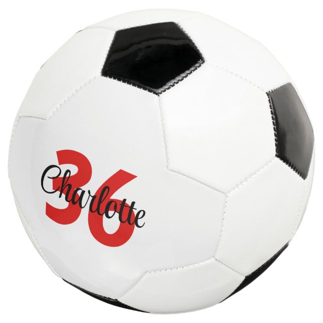 Ballon De Foot Nom personnalisé et nombre de Jersey Enfants (3/4)