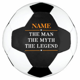 Ballon De Foot Nom Personnalisé L'Homme Le Mythe La Légende