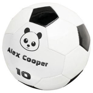 Ballon De Foot Nom personnalisé Numéro de nom Panda souriante