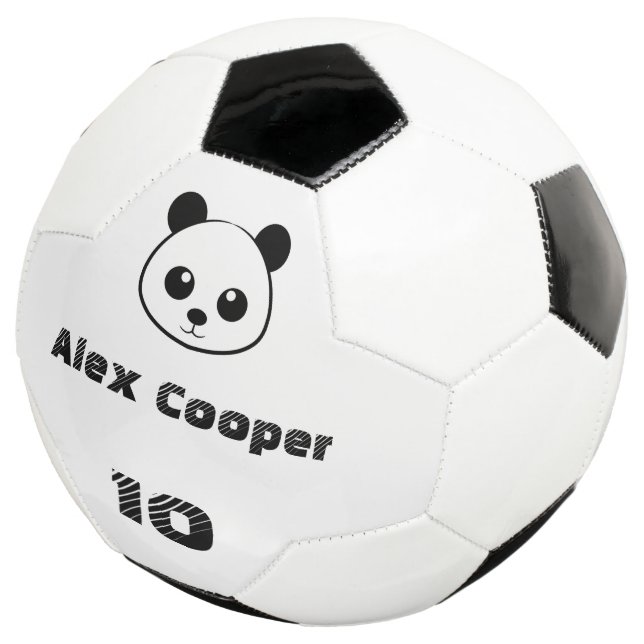 Ballon De Foot Nom personnalisé Numéro de nom Panda souriante (3/4)
