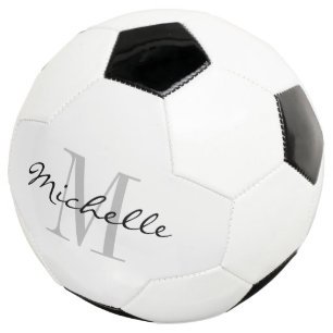 Ballon De Foot Nom personnalisé personnalisé monogramme de footba