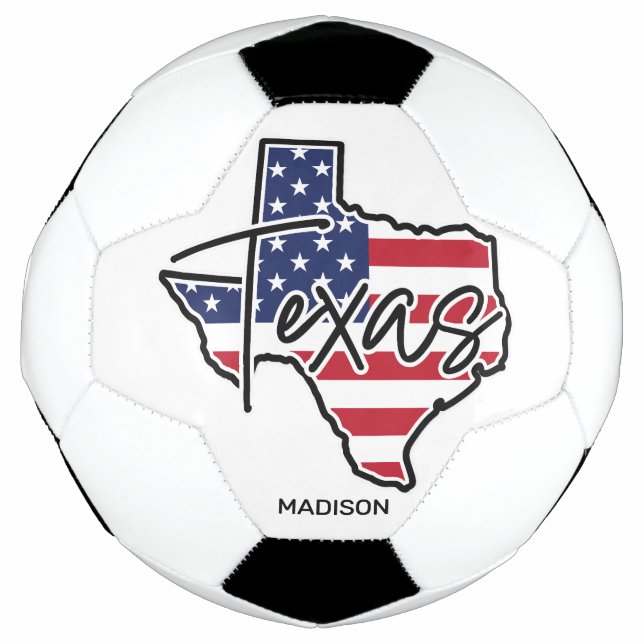 Ballon De Foot Nom personnalisé Texas (Devant)