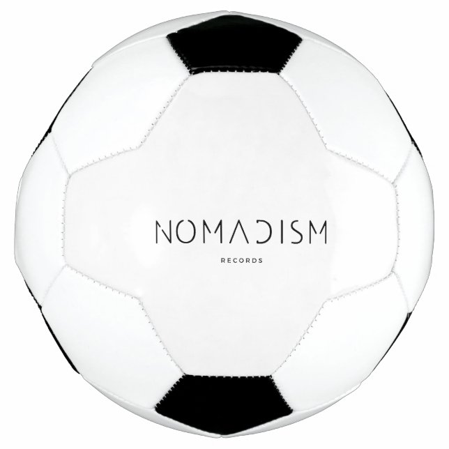 Ballon De Foot Nomadism Records Logo Noir (Devant)