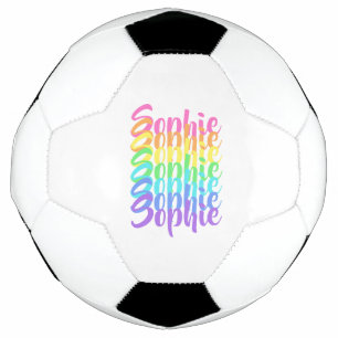 Ballon De Foot Noms Rainbow Personnalisés Balle de football