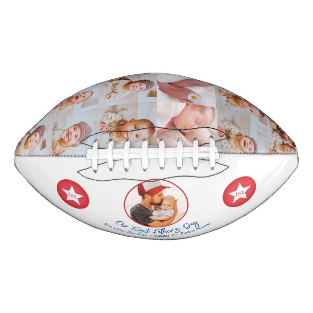 Ballon De Foot Nouvelle Typographie Papa Cute Keepsaké Première F (Devant)