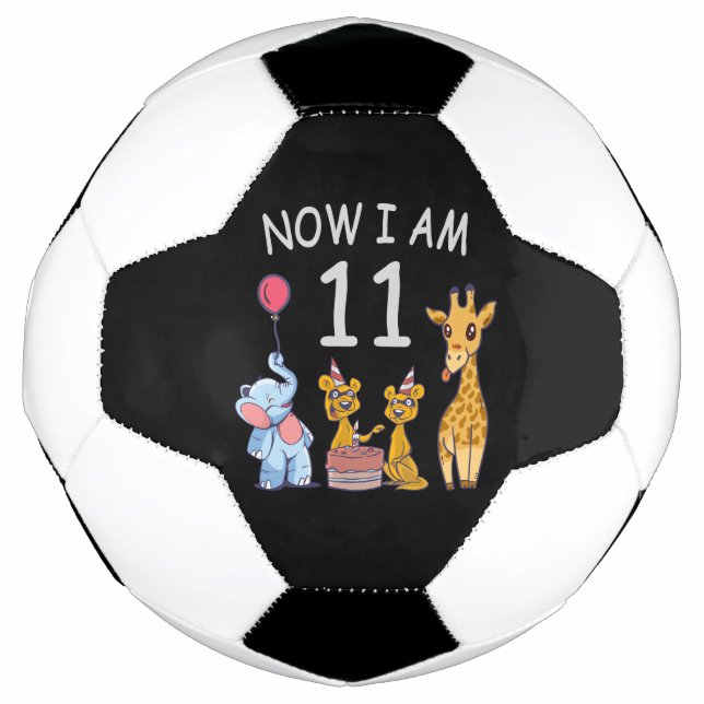 Ballon De Foot Now I am 11 years old 11th Birthday at the Zoo (Devant)