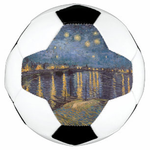Ballon De Foot Nuit étoilée sur le Rhône par Vincent Van Gogh